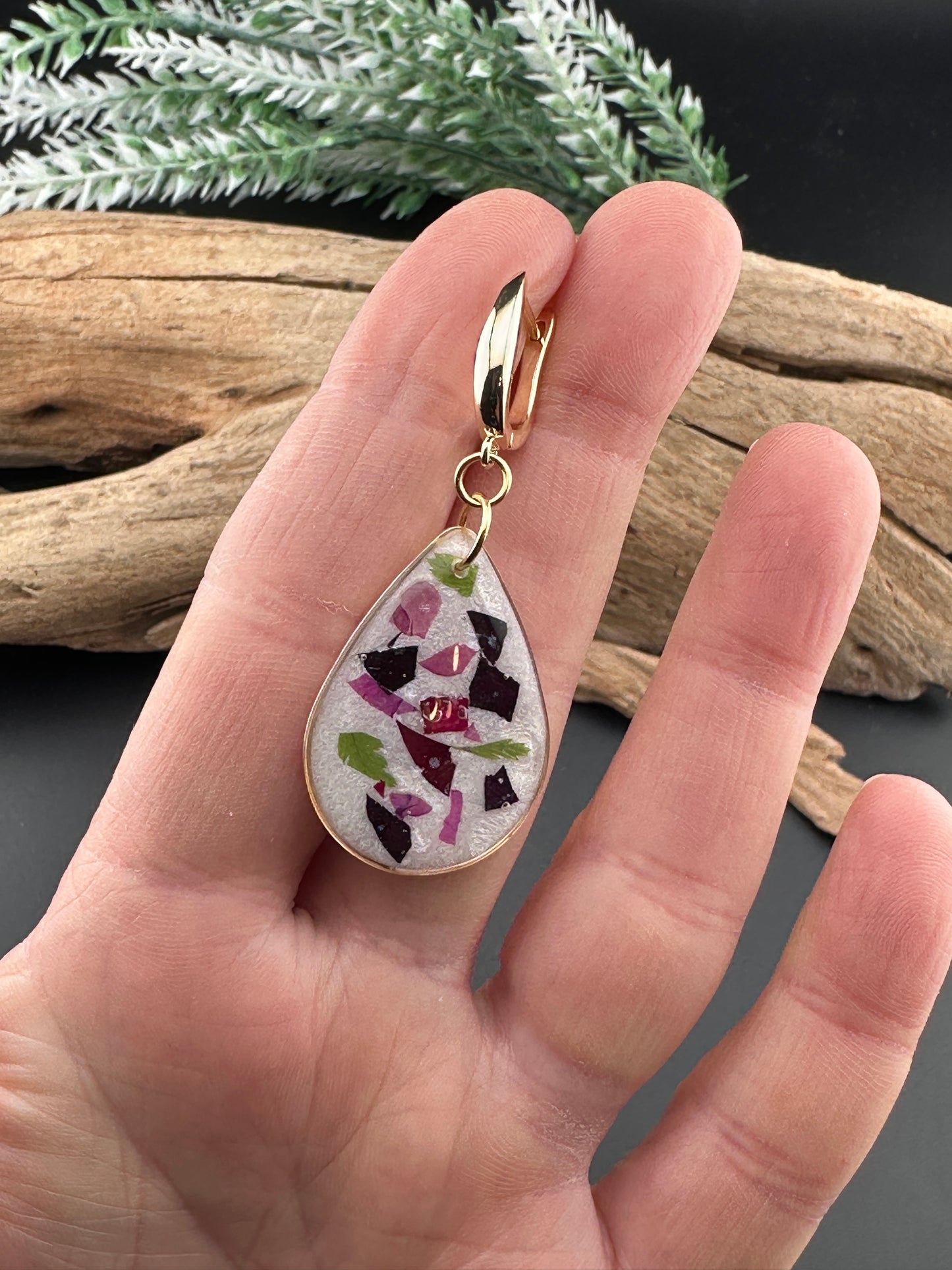 Petals of Home – Rose Garden Teardrop Earrings