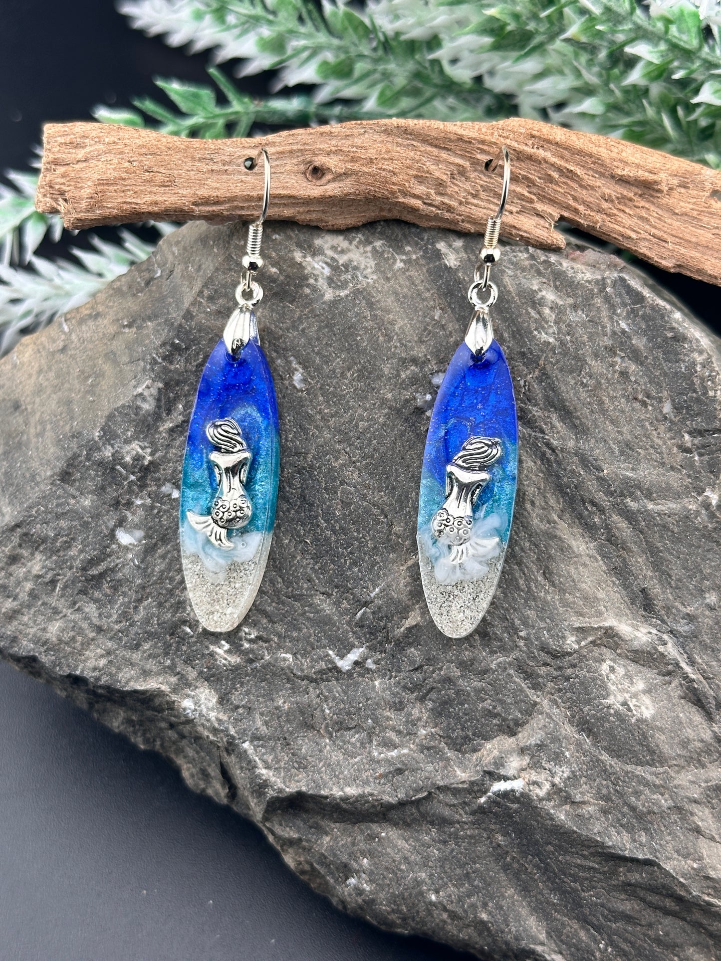 Ocean Wave Earrings - Sand from Spain
