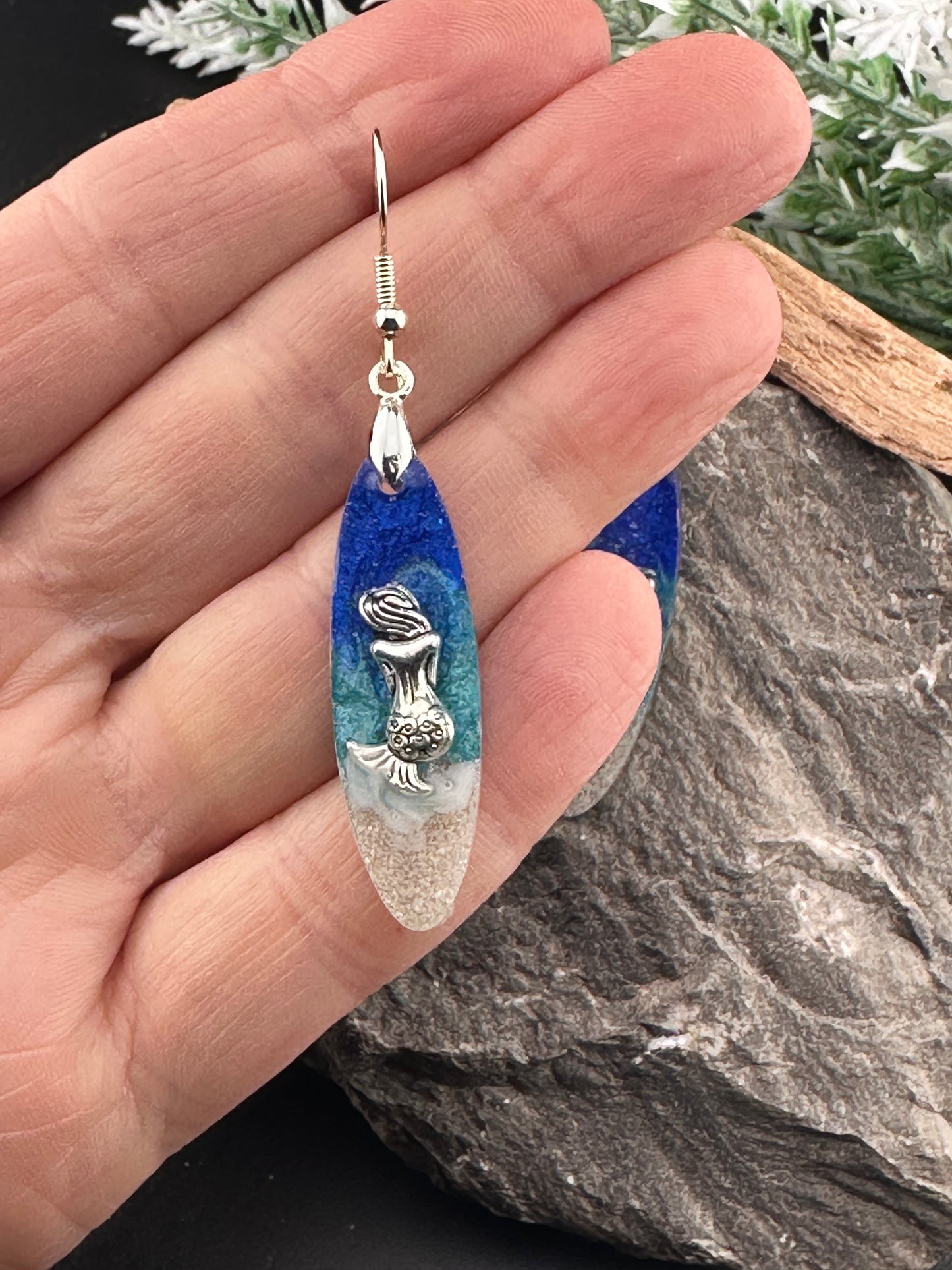 Ocean Wave Earrings - Sand from Spain