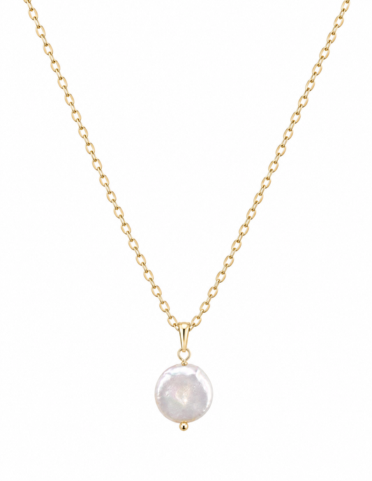 Lumi -  Baroque Pearl Pendant Necklace in Gold