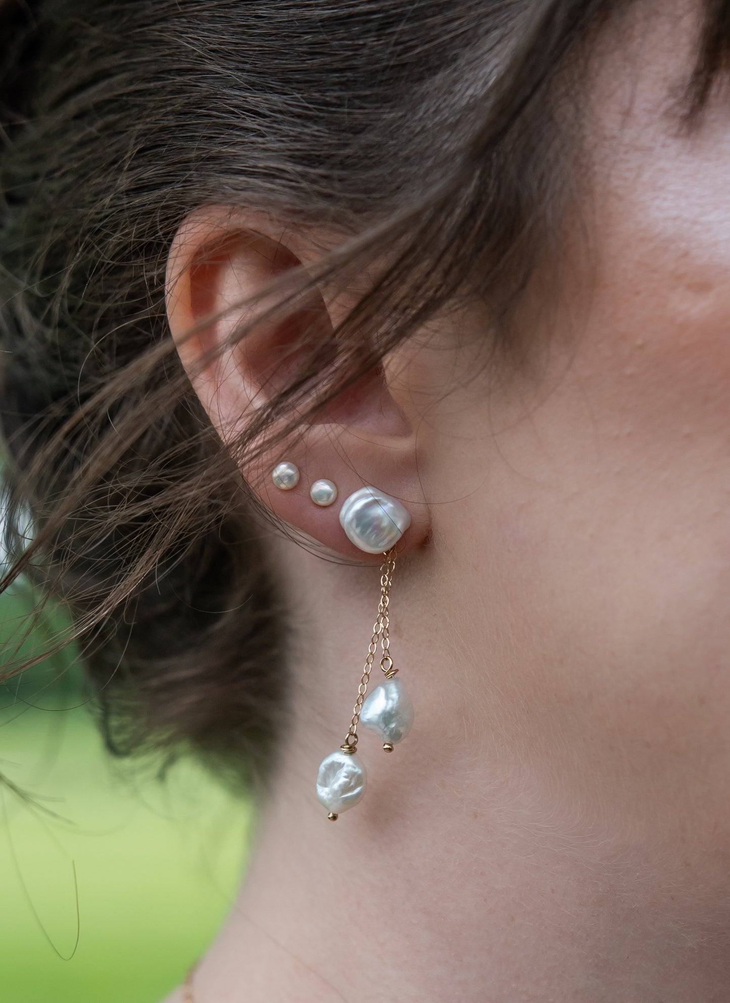Elena - Keshi Pearl Convertible Earrings