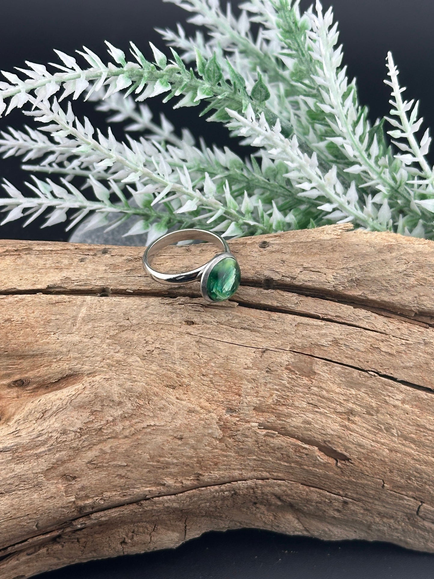 Emerald Inspired Adjustable Ring