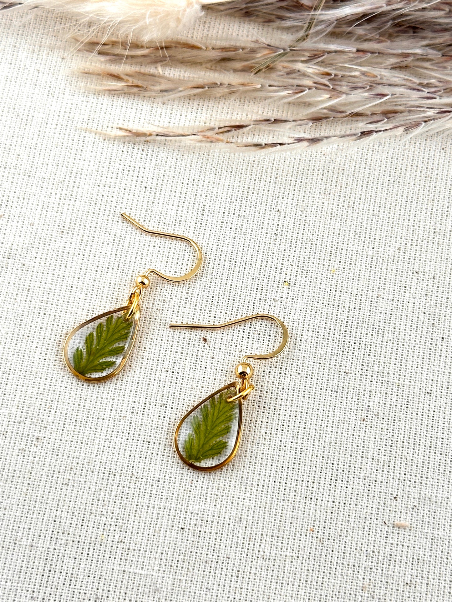 Sweet little Fern - Teardrop Earrings