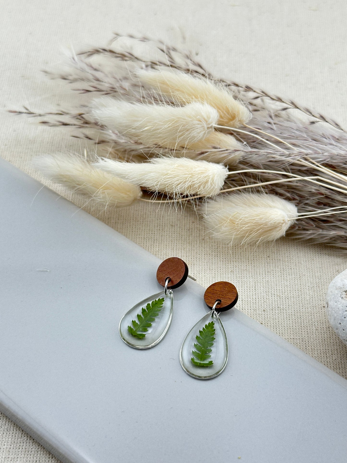 Sweet Fern's Cousin- Teardop Earrings