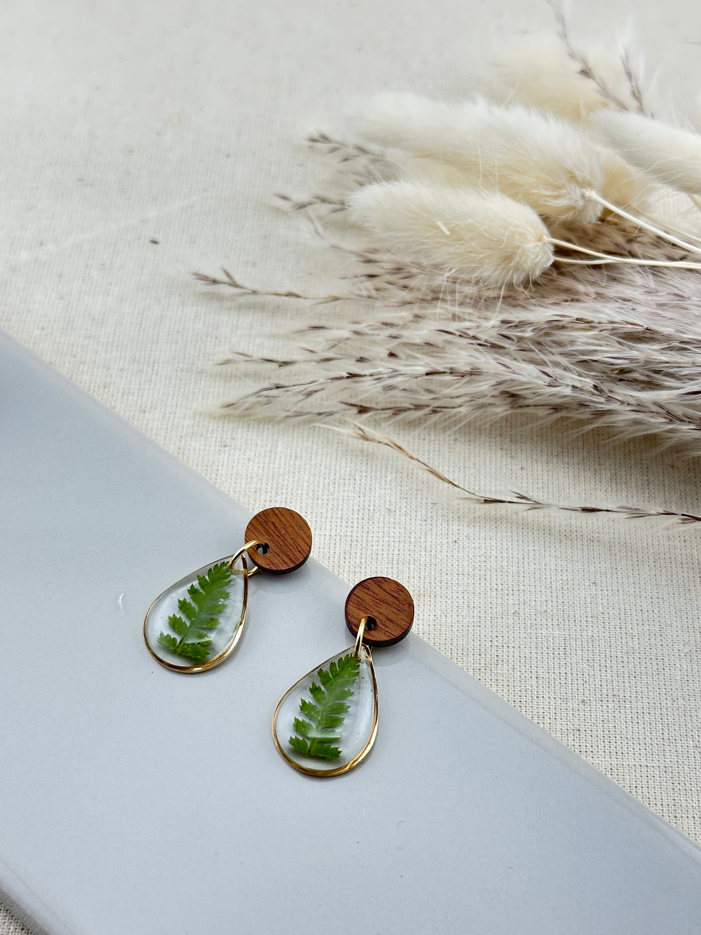 Sweet Fern's Cousin- Teardop Earrings