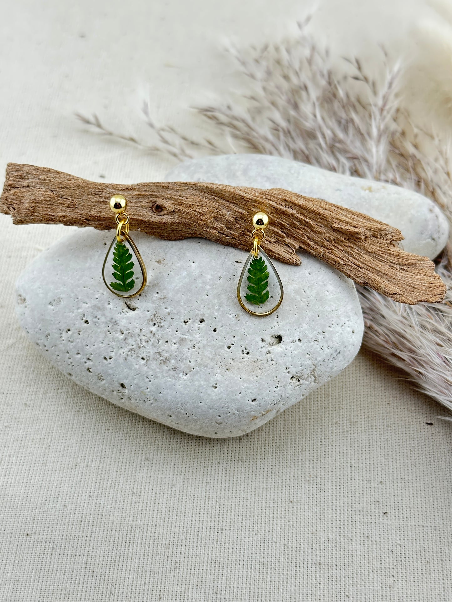 Sweet little Fern - Teardrop Earrings