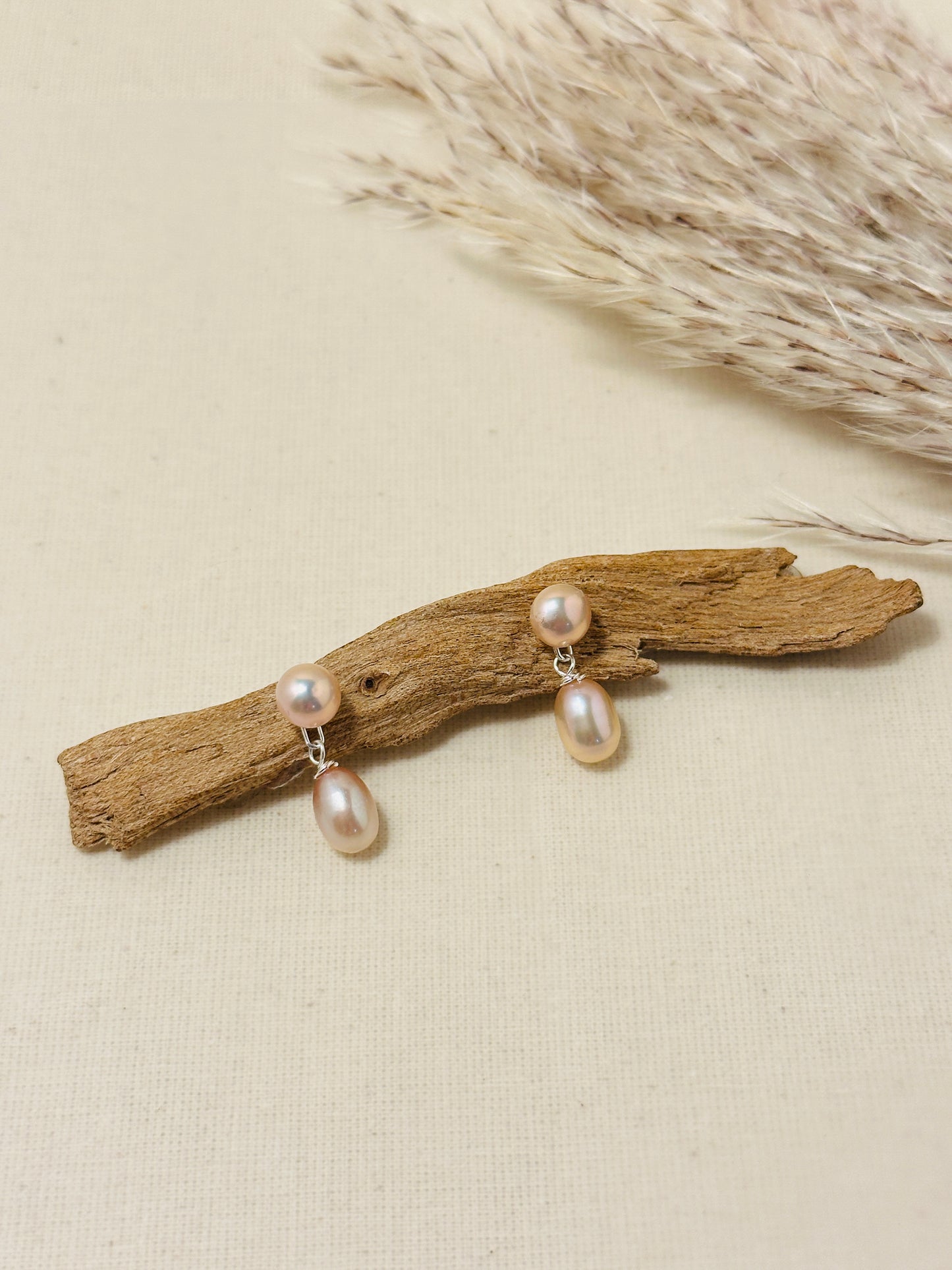 Chloe - Convertible Duo Pearl Earrings